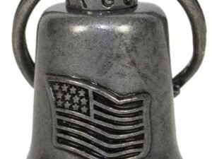 American Flag - Gun Metal Motorcycle Ride Bell - SKU GRL-BL21-GM-DL