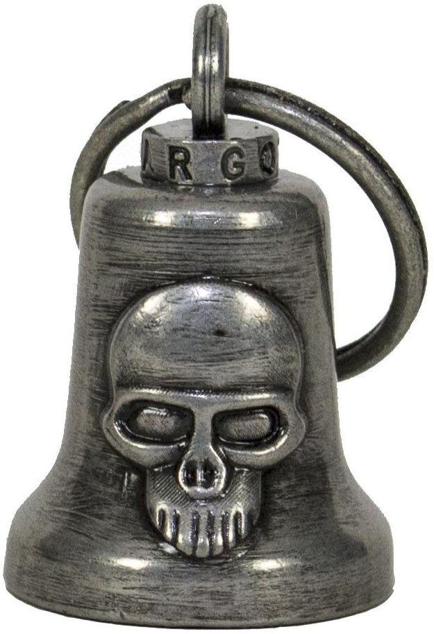 Skull - Gun Metal Motorcycle Guardian Ride Bell - SKU GRL-BL29-GM-DL