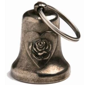 Heart and Rose - Motorcycle Guardian Ride Bell - SKU GRL-BL31-DL