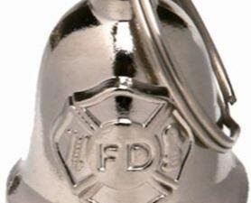 Fire Department - Chrome Motorcycle Ride Bell - SKU GRL-BLC17-DL