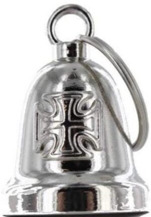 Motorcycle Ride Bell - Iron Cross - Chopper Cross - Chrome - BLC26-DL