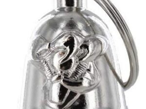 Gripping V-Twin Engine - Chrome Motorcycle Ride Bell - SKU GRL-BLC28-DL