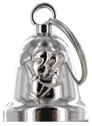 Gripping V-Twin Engine - Chrome Motorcycle Ride Bell - SKU GRL-BLC28-DL