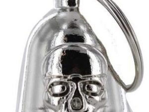 Motorcycle Ride Bell - Skull - Chrome - Guardian - BLC29-DL