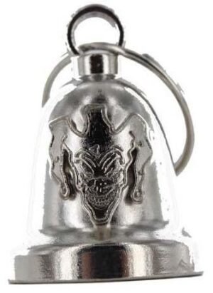 Evil Joker - Chrome Motorcycle Ride Bell - SKU GRL-BLC30-DL