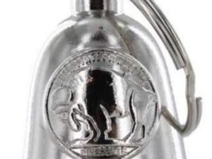 Motorcycle Ride Bell - Spirit Bell - Buffalo Nickel - Chrome - BLC34-DL