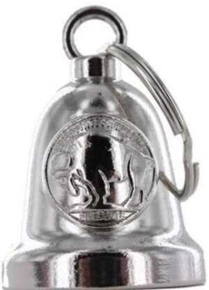 Motorcycle Ride Bell - Spirit Bell - Buffalo Nickel - Chrome - BLC34-DL