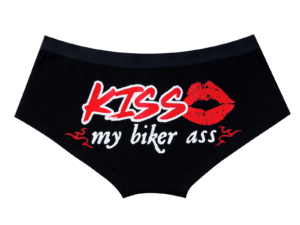 Boyshorts - Women's - Panties - Kiss My Biker Ass - Lingerie - BSHT60-DL