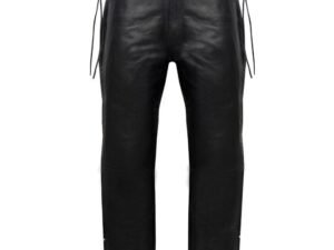 Leather Chap Pants - Men's - Side Zipper - Motorcycle - C1002-88-DL