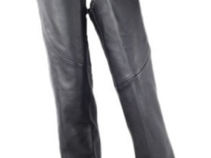 Women's Low Rise Leather Chaps - Studs - Premium Leather - C1007-11-DL