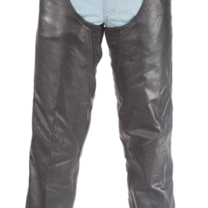 Biker Leather Chaps - Thigh Stretch - Men or Women - C332-01-DL