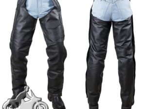 Naked Leather Chaps with Braid Design for Men or Women - SKU C4326-11-DL