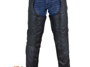 Leather Chaps - Men's or Women's - Removable Liner - Premium Naked Leather - C4334-11-DL