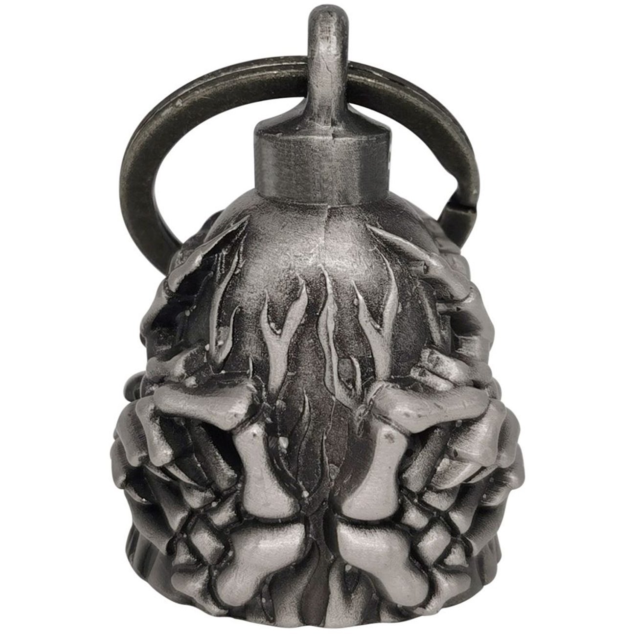 Motorcycle Ride Bell - 3D - Skeleton Middle Fingers - Spirit Bell - Gremlin - DBL2-L-DL - Image 2