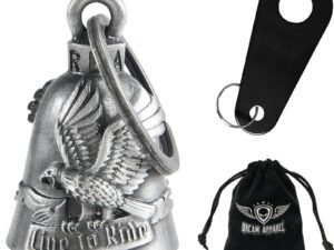 Motorcycle Ride Bell - 3D - Eagle - Live To Ride - Spirit Bell - Gremlin - DBL27-L-DL