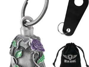 Motorcycle Ride Bell - 3D - Purple Rose - Spirit Bell - Gremlin - DBL30-L-DL