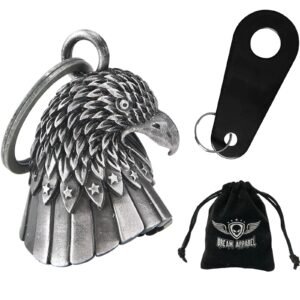 Motorcycle Ride Bell - 3D - Eagle - Stars - Spirit Bell - Gremlin - DBL32-L-DL