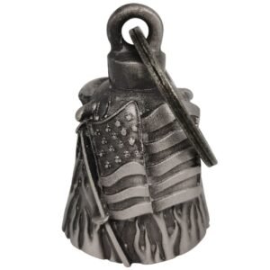 Motorcycle Ride Bell - 3D - USA Flag - Spirit Bell - Gremlin - DBL4-L-DS