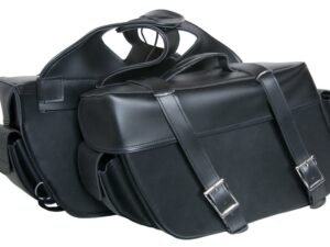 Saddlebags - PVC - Zip Off Bags - Slanted - Motorcycle Luggage - DS321-DS