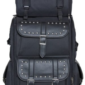 Updated Sissy Bar Bag - Studs - Motorcycle Luggage - Gear - DS391S-DS
