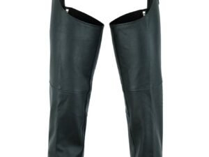 Men's Leather Chaps - Motorcycle - Unisex - Big - Up To 10XL - DS-400-DS