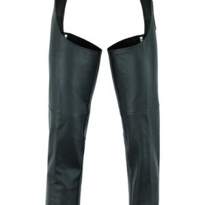 Men's Leather Chaps - Motorcycle - Unisex - Big - Up To 10XL - DS-400-DS