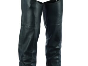 Leather Chaps - Men's - Motorcycle - Unisex - 2 Jean Style Pockets - Up To 5XL - DS-402-DS