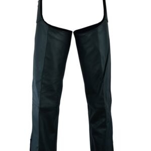 Leather Chaps - Beltless - Unisex Motorcycle Chaps - DS-424-DS