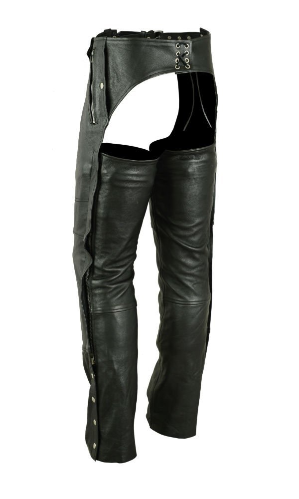 Leather Chaps - Deep Pocket- Unisex - Big - Naked - Up To 8XL - DS478-DS - Image 2