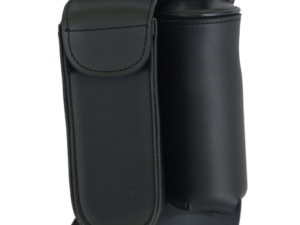 Synthetic Black Leather Crash Bar Bag - Left Side - Water Bottle - DS5826L-DS