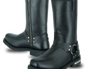 Leather Motorcycle Boots- Men's - Waterproof - Harness - DS9739-DS