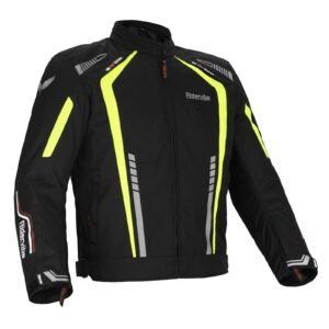 Motorcycle Jacket - Men's - Racer - Nylon Mesh - FS-SP1301-NEON-DL