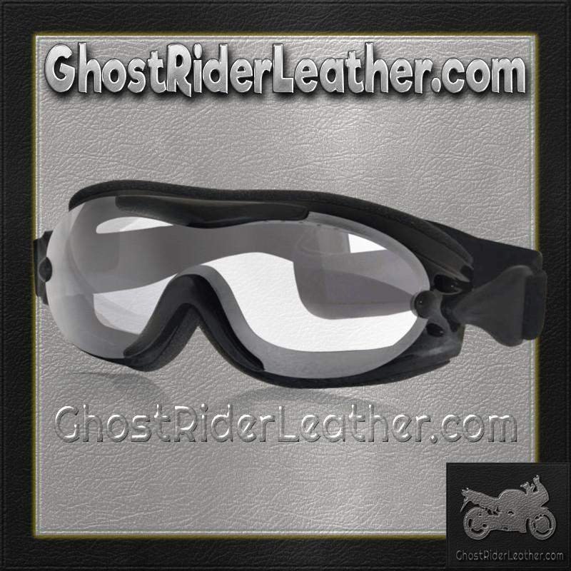 Goggles - Fit Over Eyeglasses - Clear or Smoke - Motorcycle Eyewear - G-FOG-C-S-DH - Image 2