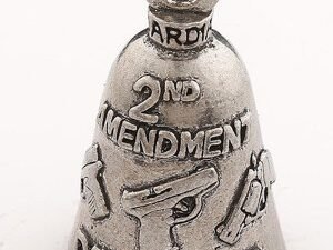 2nd Amendment Defender - Pewter - Motorcycle Guardian Bell® - Made In USA - SKU GB-2ND-AMENDMENT-DS