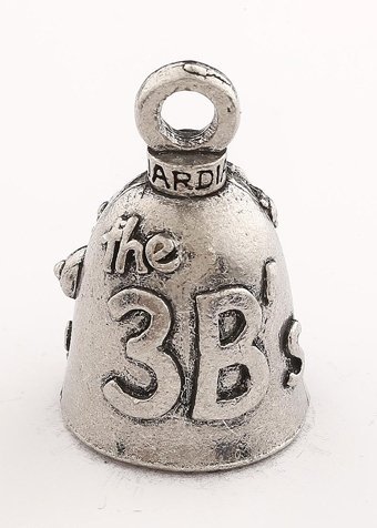 3B's - Bikes Boobs and Beer - Pewter - Motorcycle Guardian Bell® - Made In USA - GB-3B-DS - Image 2