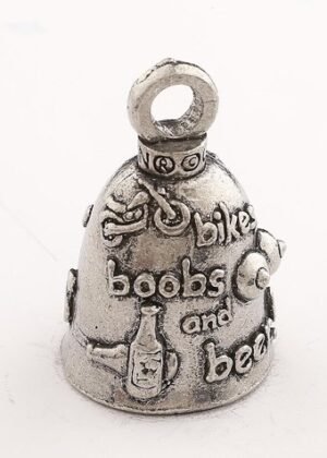 3B's - Bikes Boobs and Beer - Pewter - Motorcycle Guardian Bell® - Made In USA - GB-3B-DS