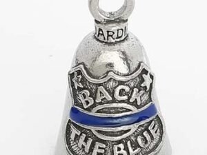 Back The Blue - Pewter - Motorcycle Guardian Bell - Made In USA - SKU GB-BACK-THE-B-DS