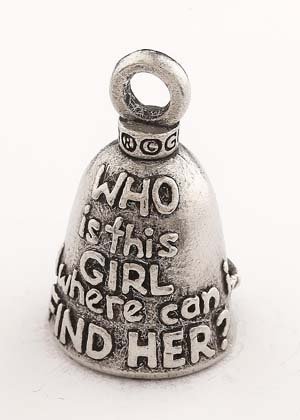 Mud Flap Girl - Pewter - Motorcycle Guardian Bell® - Made In USA - SKU GB-MUD-FLAP-GIRL-DS - Image 2