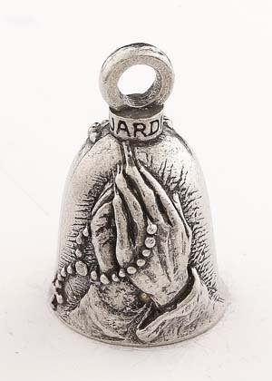 Praying Hands - Rosary - Pewter - Motorcycle Guardian Bell® - Made In USA - GB-PRAYING-HANDS-DS