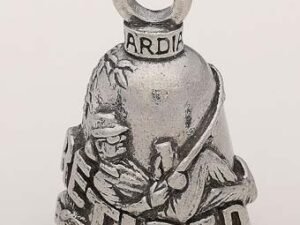 Retired Woman - Pewter - Motorcycle Guardian Bell® - Made In USA - SKU GB-RETIRED-W-DS