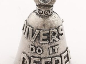 Scuba Diver - Pewter - Motorcycle Guardian Bell® - Made In USA - SKU GB-SCUBA-DIVER-DS
