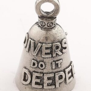 Scuba Diver - Pewter - Motorcycle Guardian Bell® - Made In USA - SKU GB-SCUBA-DIVER-DS