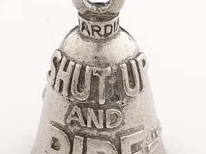 Shut Up and Ride - Pewter - Motorcycle Guardian Bell® - Made In USA - SKU GB-SHUT-UP-AND-DS