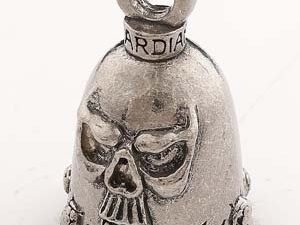 Skull - Pewter - Motorcycle Guardian Bell® - Made In USA - SKU GB-SKULL-DS
