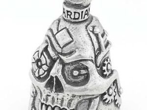 Steampunk Skull - Pewter - Motorcycle Guardian Bell® - Made In USA - SKU GB-STEAMPUNK-SKULL-DS