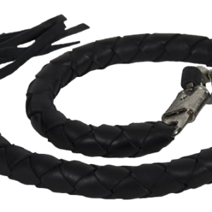 3 Inch Fat - Get Back Whip - Black Leather - 42 Inches - GBW1-11-T2-DL