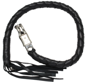 3 Inch Fat - Get Back Whip - Black Leather - 36 Inches - GBW1-11S-T2-DL