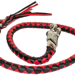 Get Back Whip - Black and Red Leather - 42 Inches - GBW6-11-DL
