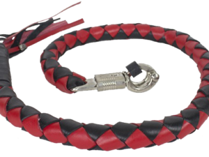 3 Inch Fat - Get Back Whip - Black and Red Leather - GBW6-11-T2-DL