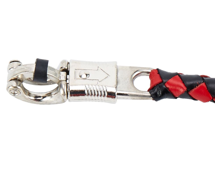 Get Back Whip - Black and Red Leather - With 8 Ball - 42 Inches - SKU GBW6-BALL8-DL - Image 2